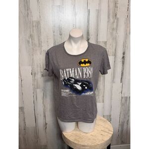 Batman 1989 The Batmobile Graphic Tee Gray XXL